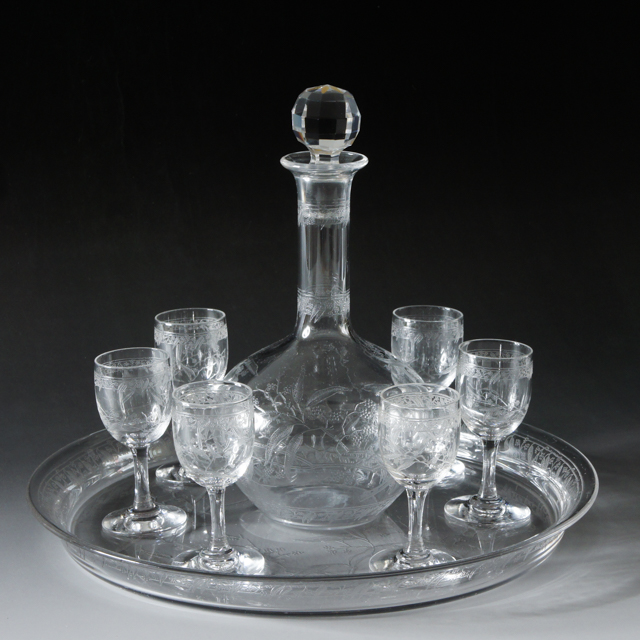 オールドバカラ「ミモザ MIMOSA リキュールセット」《アンティックかとう》