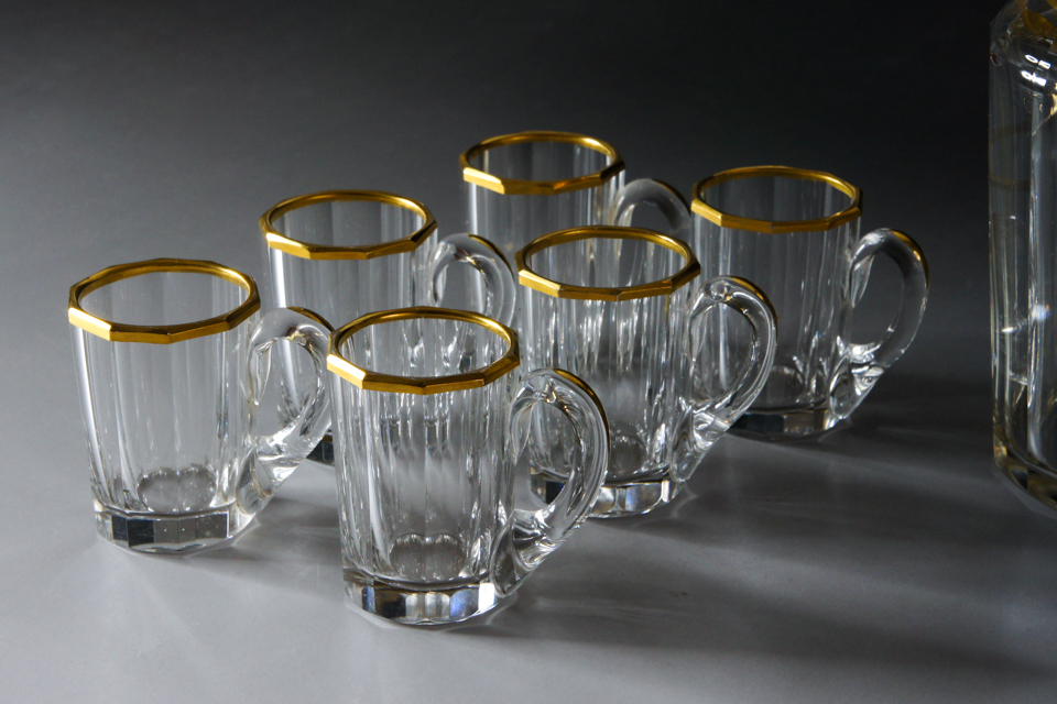 オールドバカラ「金彩装飾 リキュールセット」《アンティックかとう》