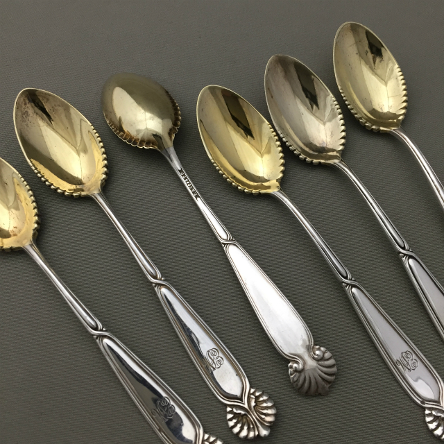 ティファニー「金彩 コーヒースプーン 6本セット」《アンティックかとう》