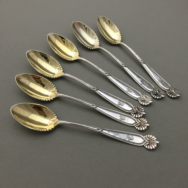 ティファニー「金彩 コーヒースプーン 6本セット」《アンティックかとう》
