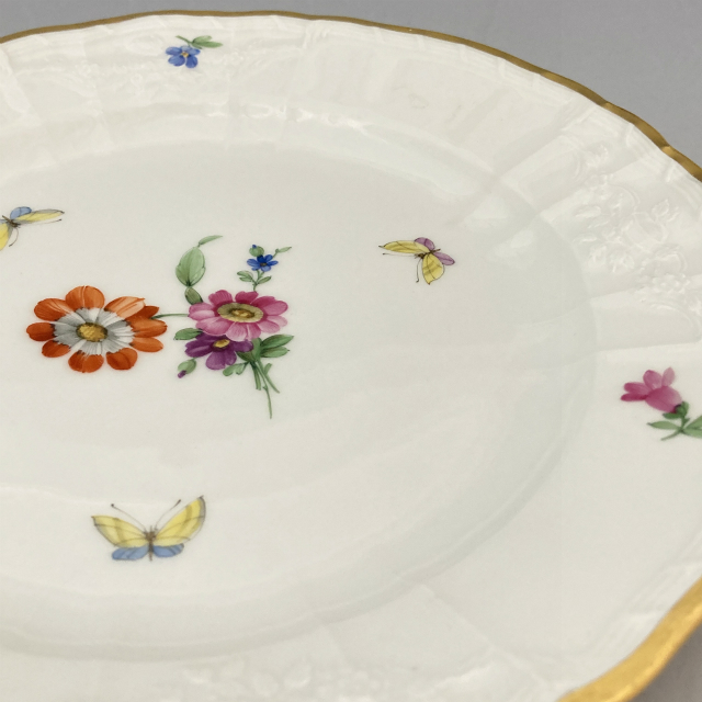 KPM ベルリン「KPM窯 花蝶文 皿」《アンティックかとう》