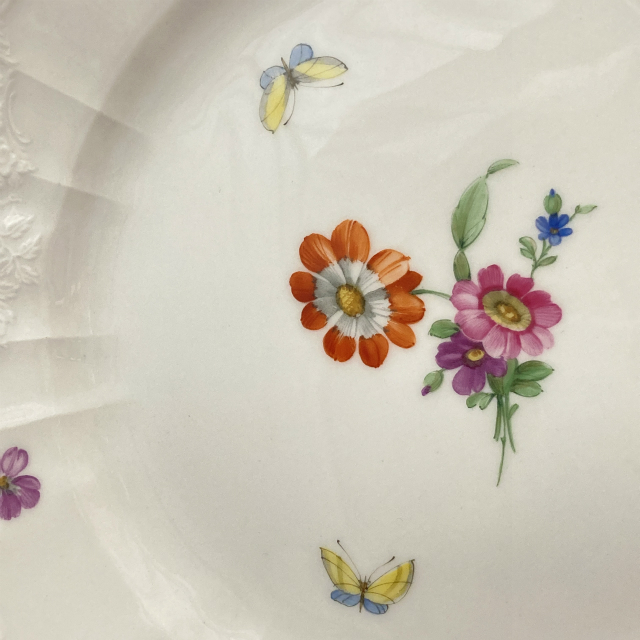 KPM ベルリン「KPM窯 花蝶文 皿」《アンティックかとう》