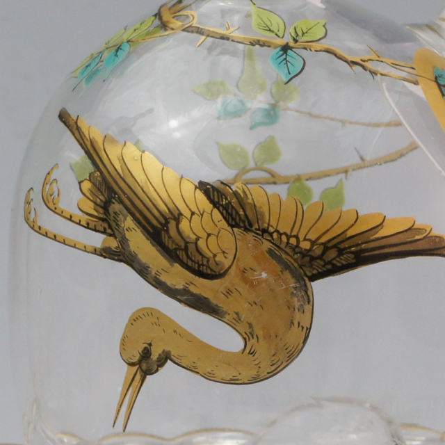 オールドバカラ「ジャポニズム 鶴文様 リキュールセット