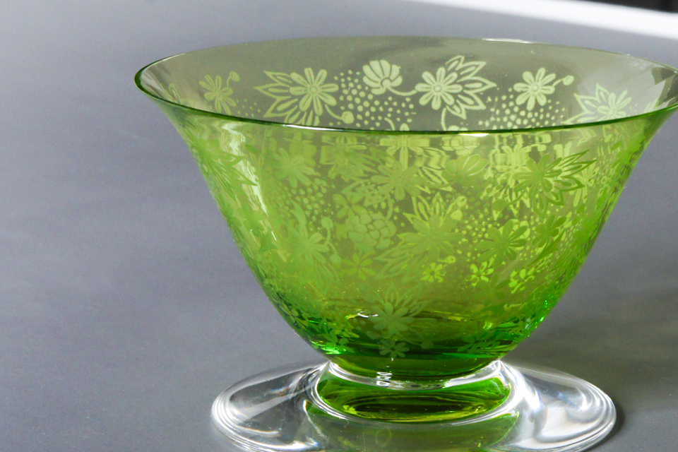 オールドバカラ「エリザベート ELISABETH クープ （グリーン