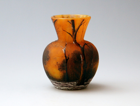 ドーム・ナンシー「冬景色小花瓶」《アンティックかとう》