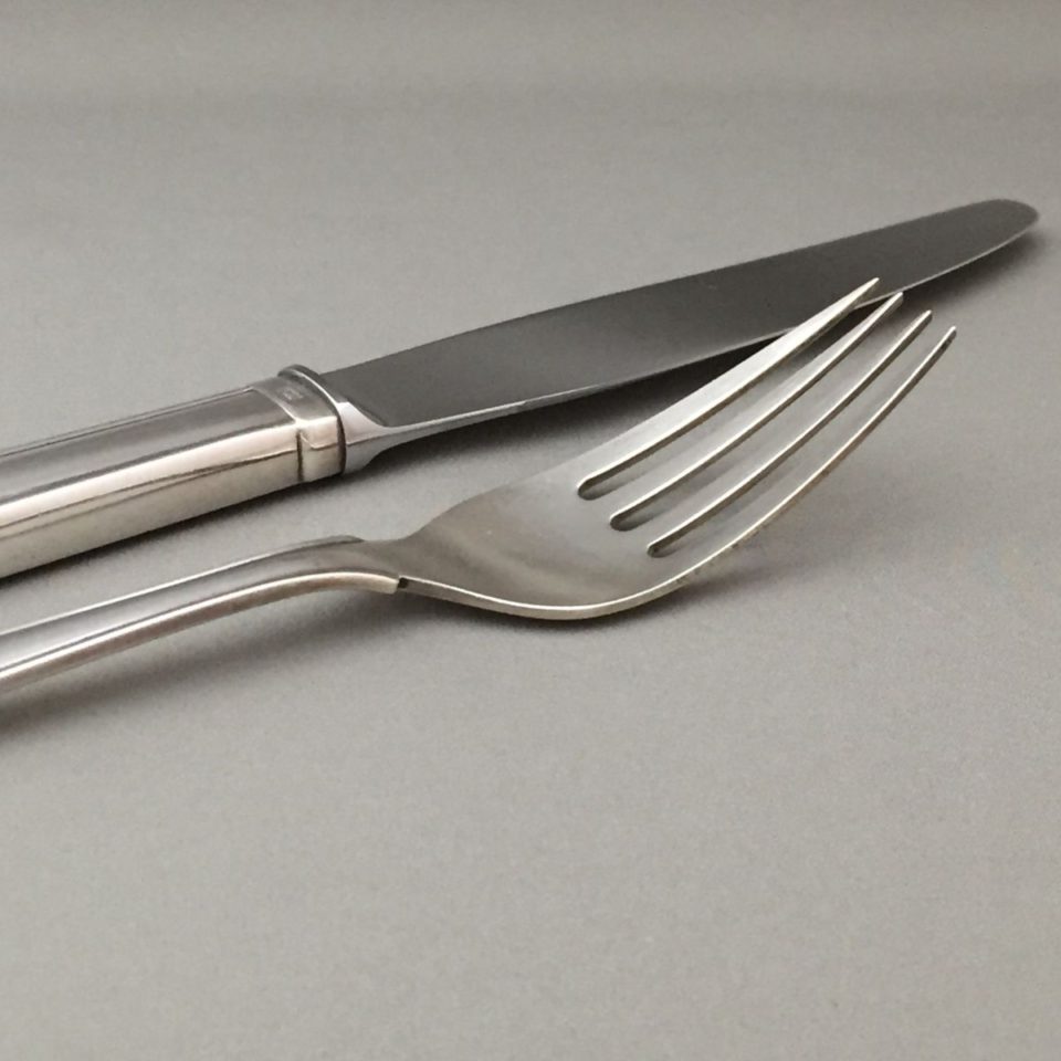 ジョージ・ジェンセン「“Rose” ディナーフォーク&ナイフ セット