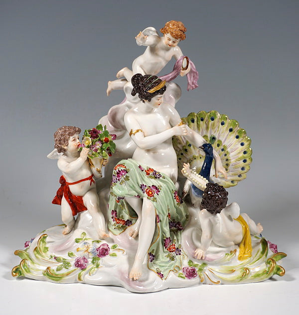 マイセン人形 フィギュア「大気の寓意像」 P. ヘルミッヒ 1900年頃