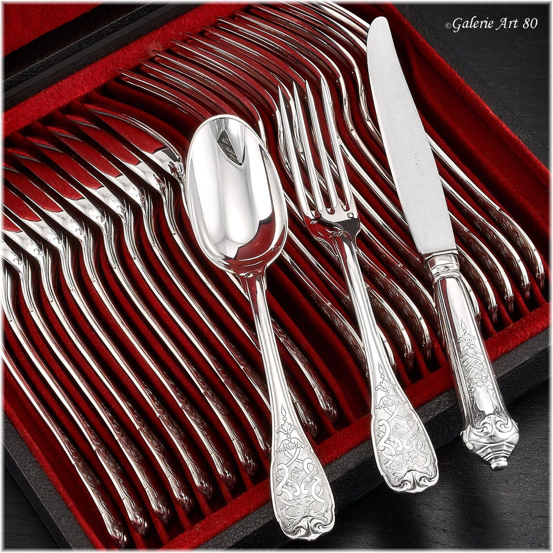 シルバー 銀カトラリーセットPuiforcat ピュイフォルカ PUIFORCAT 36本