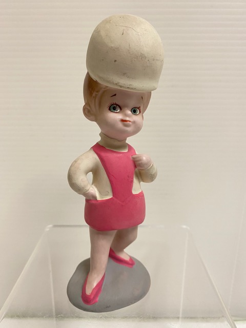 高島屋☆ローズちゃん☆陶器製☆人形 14．0cm 当時物 企業物 非売品