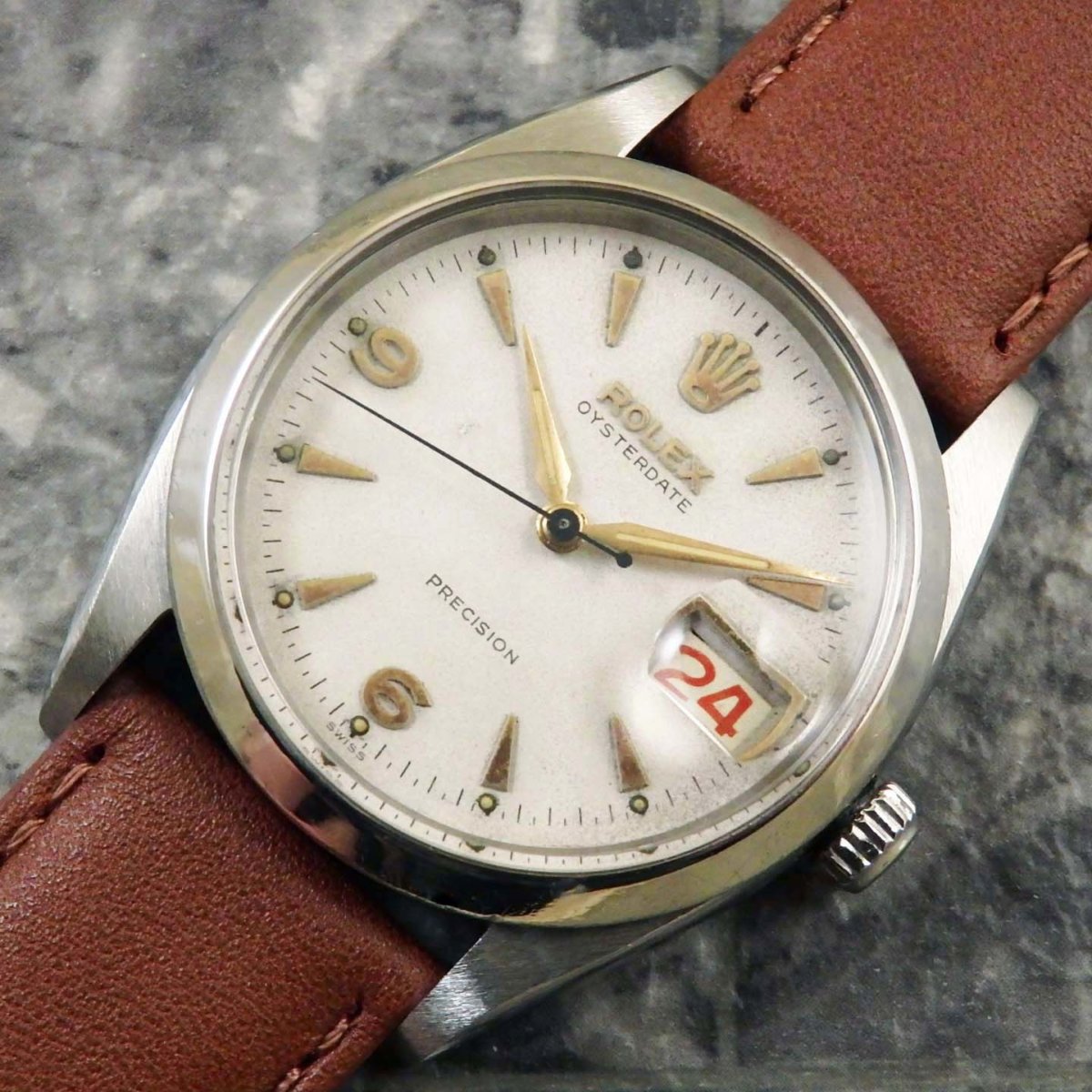 ROLEX ロレックス OYSTER DATE／オイスターデイト Ref.6494 赤黒