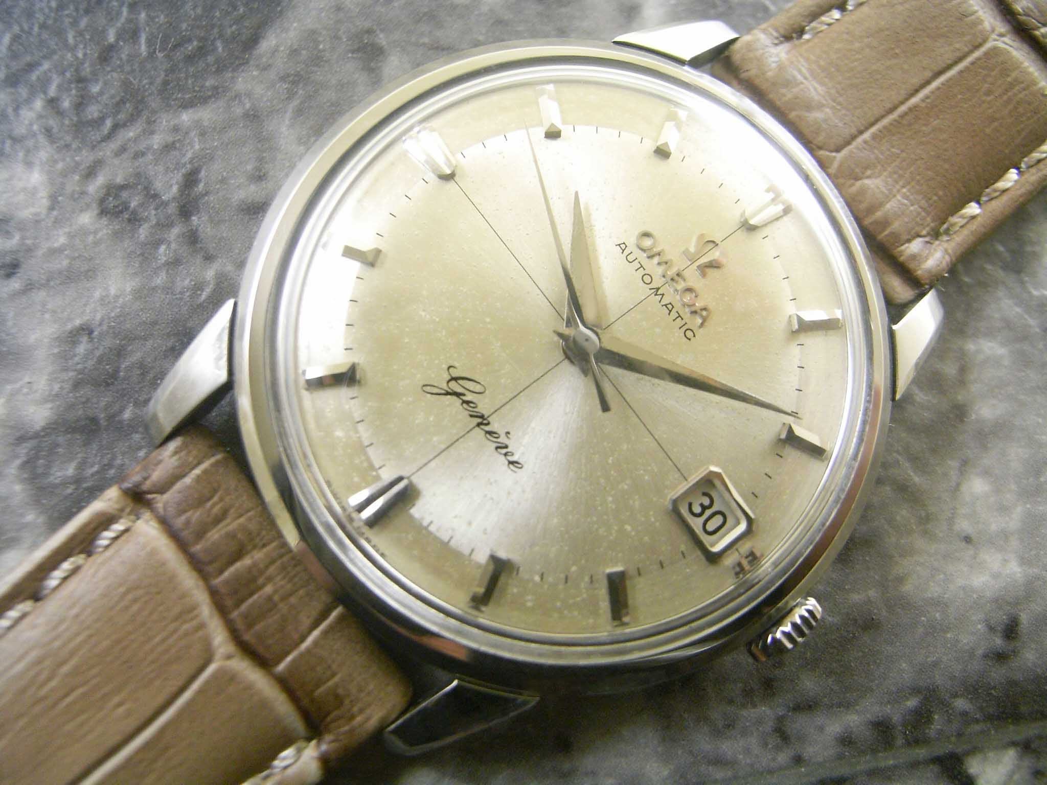 オメガ OMEGA クロスライン ジュネーブ/Geneve 希少ロゴ シルバー