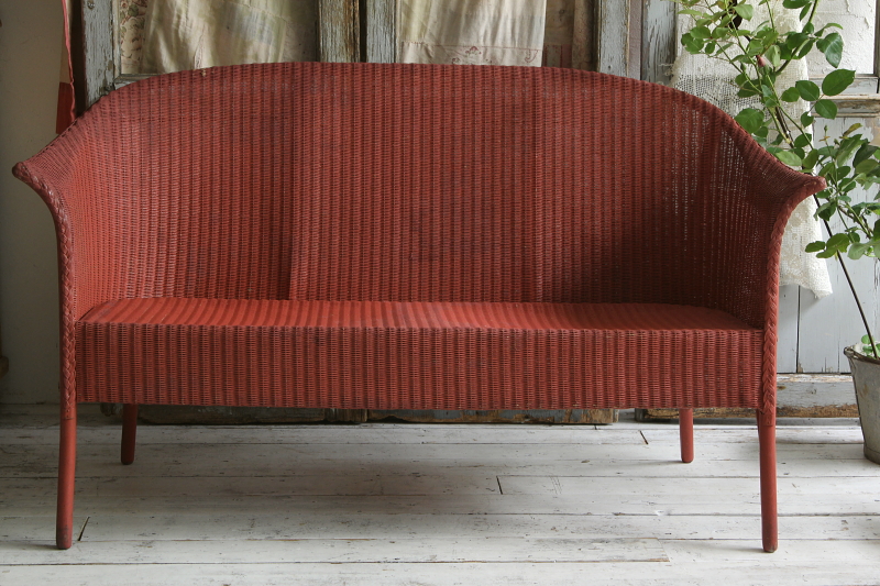 アンティークロイドルームソファ セティ lloyd loom イギリス