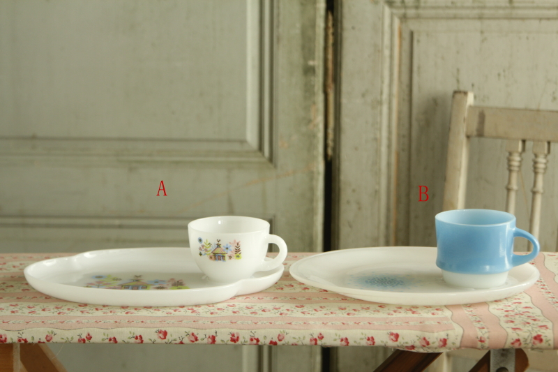 アンティークファイヤーキング fireking federal スナックセット