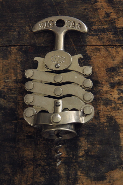 アンティークワインオープナー ZIGZAG コンセルティーナ型 フランス