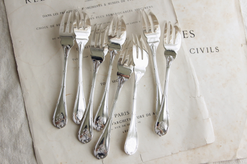 アンティーククリストフル リュバン christofle rubans フィッシュ