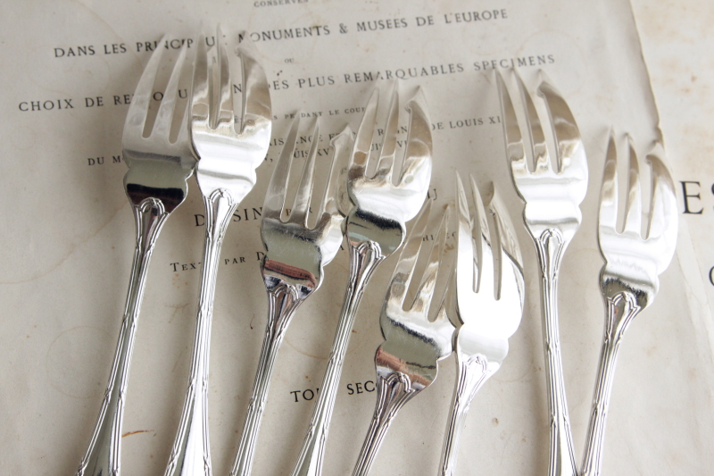 アンティーククリストフル リュバン christofle rubans フィッシュ