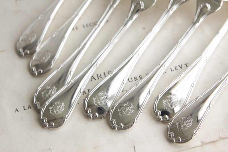 アンティーククリストフル リュバン christofle rubans フィッシュ