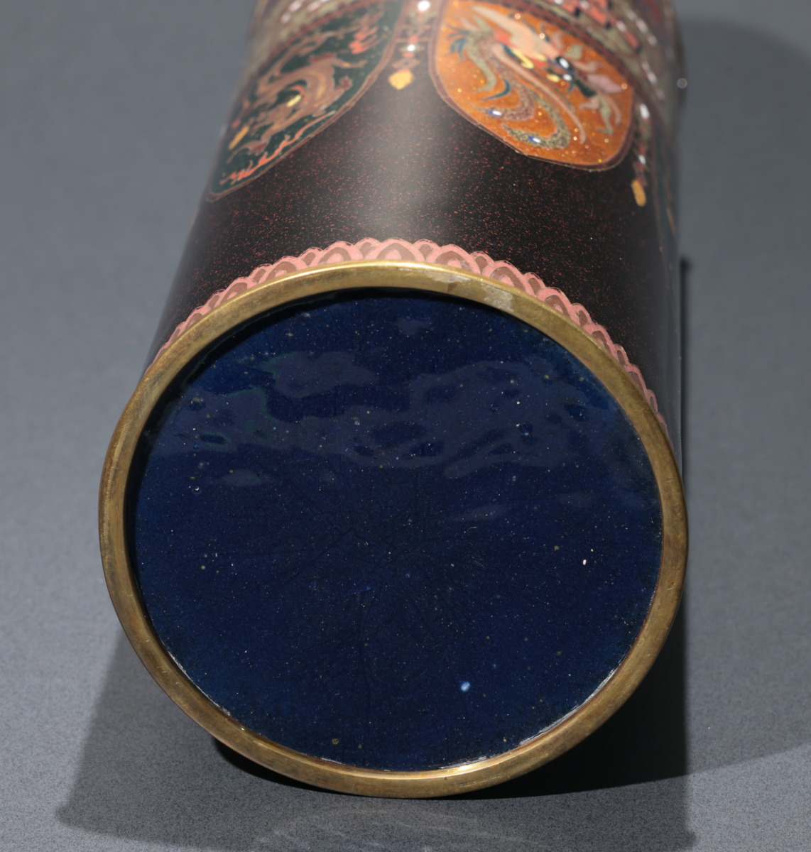 菊に鳳凰図七宝花瓶 - 古好屋