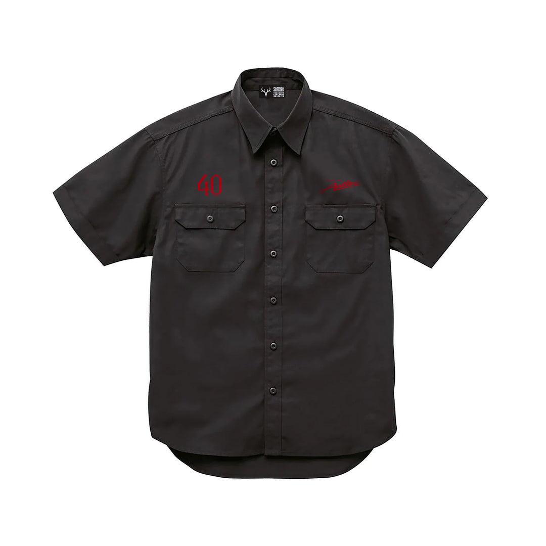 刺繍するアントラーズワークシャツ（ロゴ・ナンバー）【予約】 – 鹿島