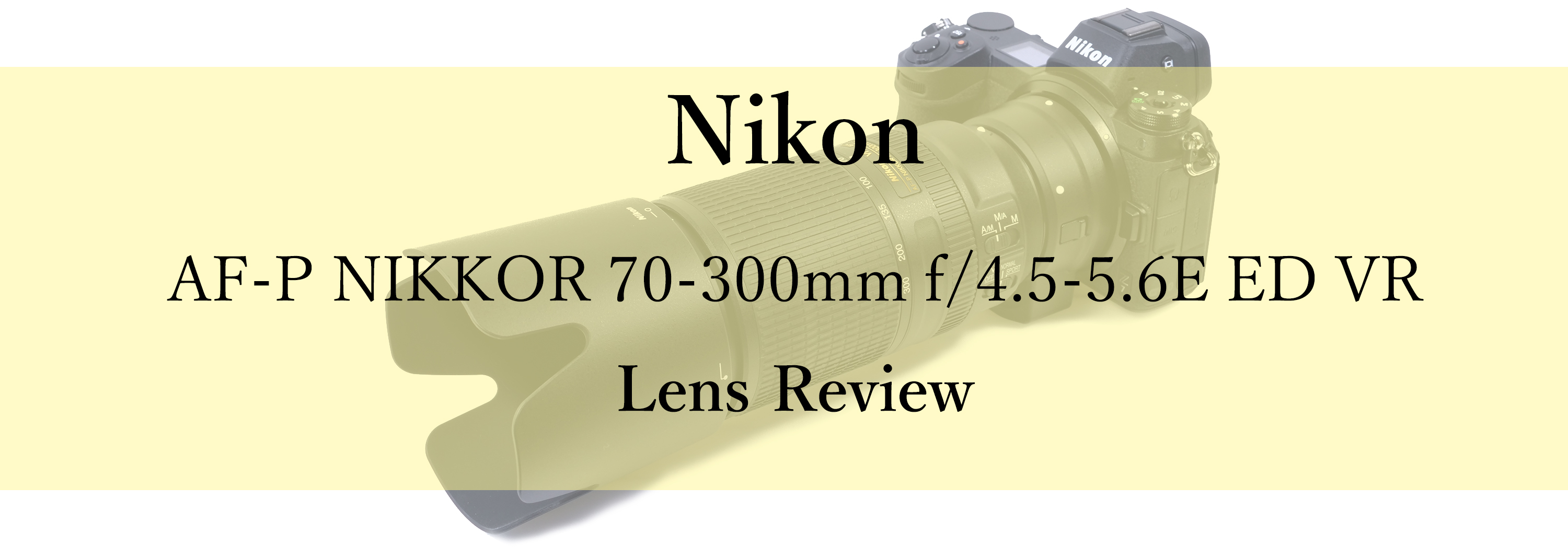 Nikon Z 7＋AF-P NIKKOR 70-300mm f/4.5-5.6E ED VR 交換レンズ