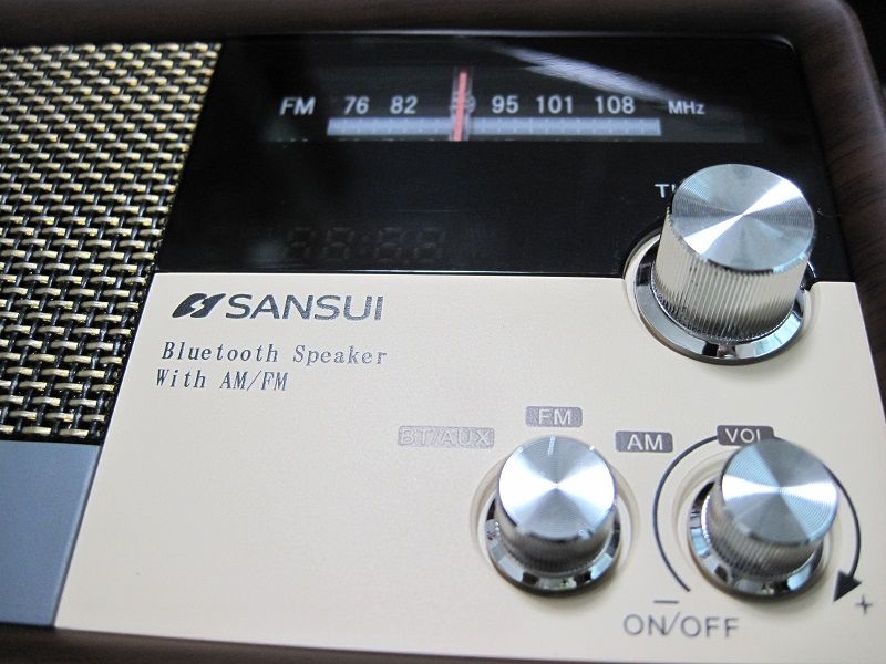 SANSUI MSR-1 (WD) ラジオスピーカー（ACアダプター付き） Amazon.co