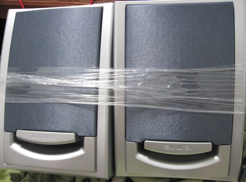 200円のアイワのミニコンポ用スピーカーで遊ぶ | あそぶログ！