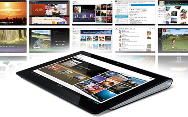 ASCII.jp：非対称デザインのソニー製タブ「Sony Tablet S」：Xperia