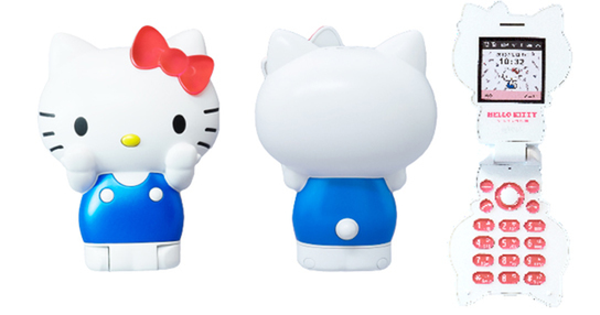 ASCII.jp：キティさんの二つ折りSIMフリー携帯電話、1万2000円台