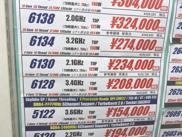 ASCII.jp：16コア/32スレッドのハイエンドCPU「Xeon Gold 6130」
