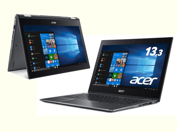 ASCII.jp：Acer、第8世代Core i7搭載の360度回転ノート新モデル「Spin 5」