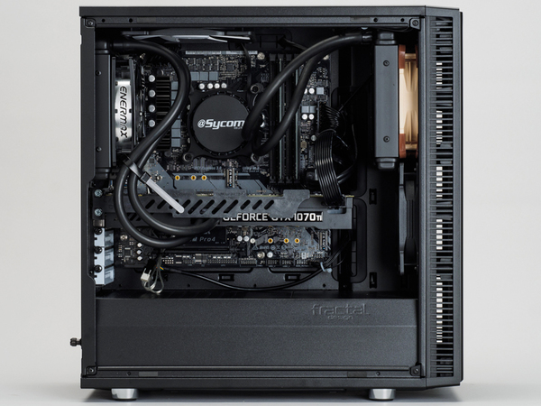 ASCII.jp：デュアル水冷のサイコムミニタワーPCはGTX 1070 Tiなど旬の