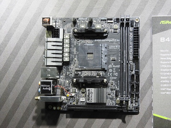 ASCII.jp：Mini-ITXなど最多5モデルのAMD B450マザーを展示したASRock