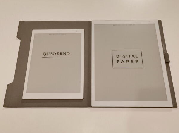 ASCII.jp：A5版約251g、軽量が魅力の電子ペーパー 富士通「クアデルノ