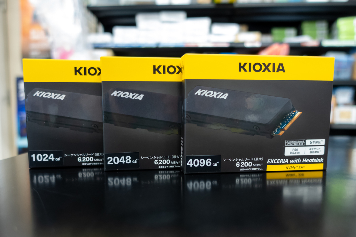 ASCII.jp：PS5に対応したヒートシンク装備のNVMe M.2 SSDがキオクシア