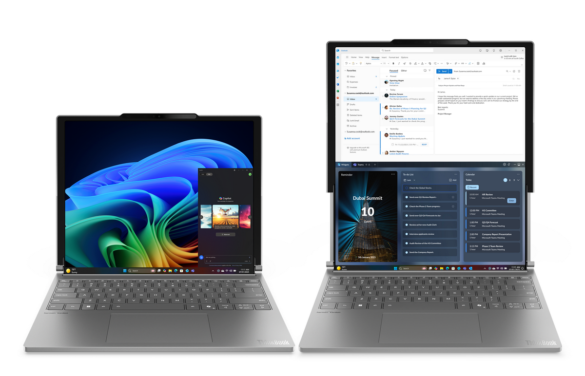 ASCII.jp：世界初の画面が伸縮するノートPC「ThinkBook Plus Rollable