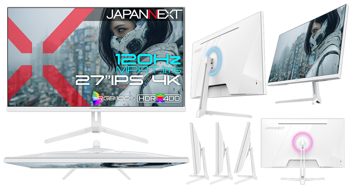 ASCII.jp：JAPANNEXT、4K/120Hz対応の27インチIPSゲーミングモニター
