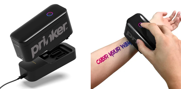 インスタントタトゥーを肌に直接印刷できる「Prinker S」、日本市場で