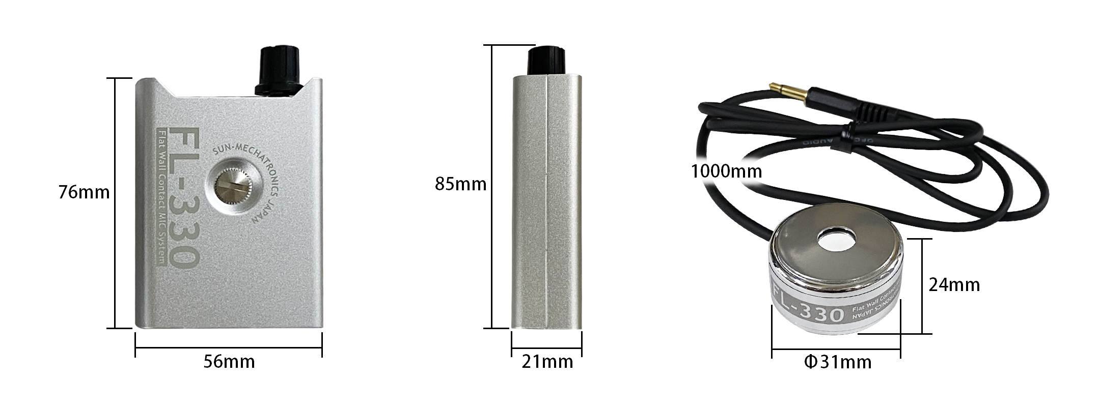 FL-330 | フラットダブルマイク仕様高感度コンクリートマイク【SALE