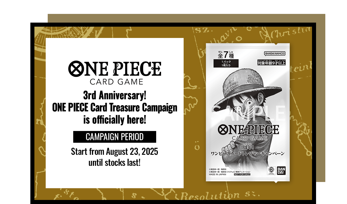 3rd Anniversary! ONE PIECE Card Treasure Campaign − TOPICS｜ONE