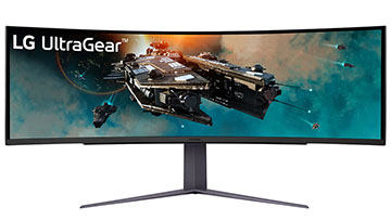 44.5インチ/240Hz対応の曲面ゲーミングモニター「45GS96QB-B」が