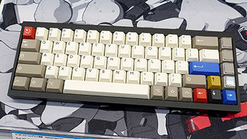 レトロな風合いのグレーカラーが特徴のキーキャップセット「PBTfans