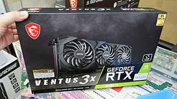 MSIの「GeForce RTX 3080 Ti VENTUS 3X 12G OC」が発売、約22万円