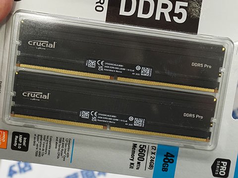Crucial DDR5-5600/6000の24GB×2枚組が入荷 - AKIBA PC Hotline!