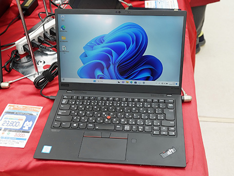 Core i5-8365U/16GBメモリ搭載「ThinkPad X1 Carbon 7th Gen」が44,800