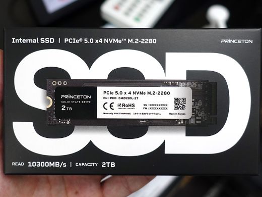 プリンストンのPCIe 5.0 SSD「PHD-ISM2G5DL」が登場、価格は16,350円