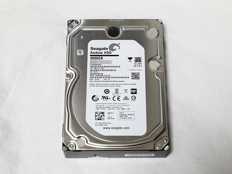 最安の8TB HDD「ST8000AS0002」をテスト、SMR技術を再確認 - AKIBA PC