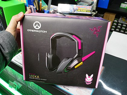 Overwatch公式ヘッドセット「D.Va Razer MEKA Headset」の店頭販売が