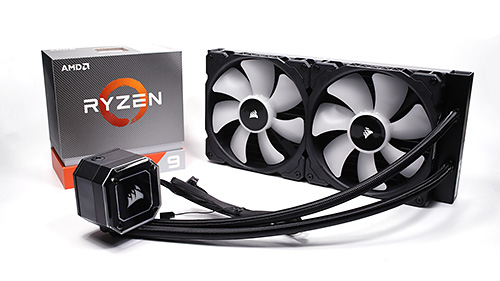 Ryzen 9 3950Xもよく冷える、新型LEDも美しい水冷クーラー「CORSAIR