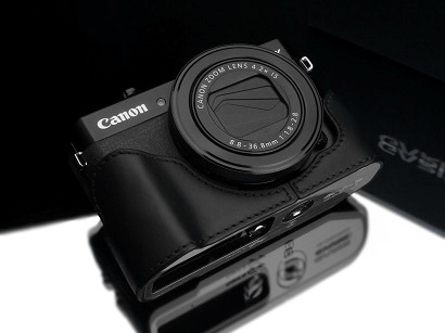 PowerShot G7 X Mark II用の本革ハーフケース - デジカメ Watch