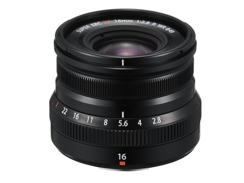 富士フイルム、小型軽量の広角単焦点レンズ「XF16mmF2.8 R WR